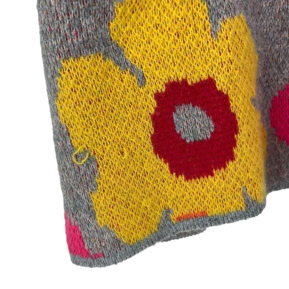 DAVI & DANI Floral Cardigan in Pink, Yellow, and Gray - Picture 9 of 12